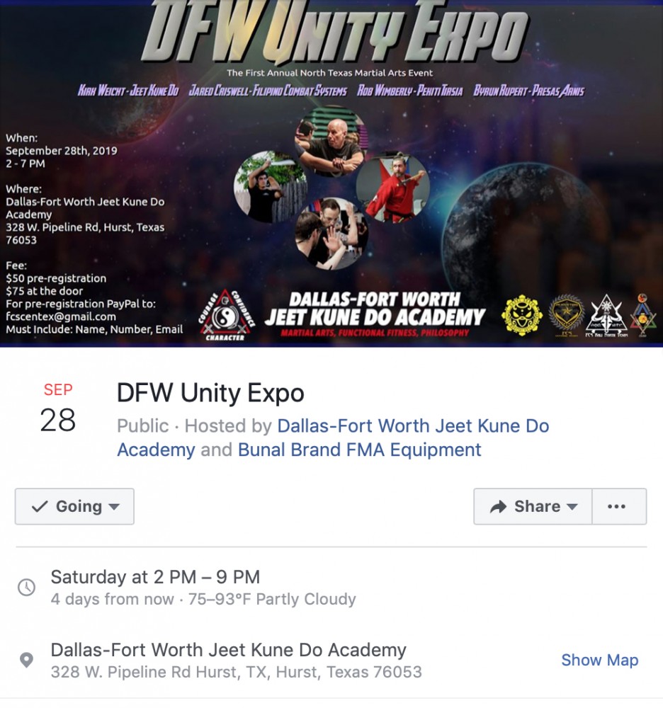 DFW Unity Expo at DFWJKD Academy